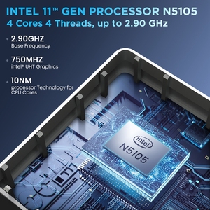 Pocket Mini PC 12th Gen Alder hồ N100 N95 12GB DDR5 ultracompact Túi máy tính kép Lan 3x4K 60Hz wifi6 bt5.2 TV Box win11 - Product Image 5