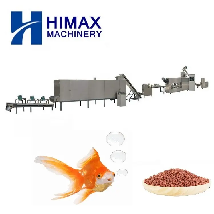 Her türlü balık balık balık besleme makinesi makine 55kw için saatte yüksek kapasiteli 1t yüzer yem ekstrüder üretim hattı