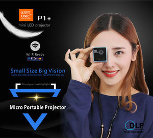 Sevimli tasarım P1 + Mini DLP projektör gerçek mikro odak kolu ev sineması kullanımı için daha yüksek verimlilik ile düşük güç tüketimi - Product Image 4
