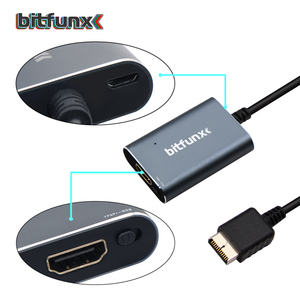 Bitfunx RGB/组件到HDMI兼容适配器，带USB电缆，适用于So-ny NTSC PAL PS2脂肪或PS2超薄游戏控制台 - Product Image 3
