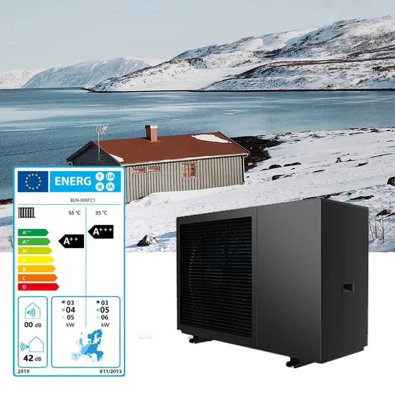 R290 Evi Nieuwe Energie Warmtepomp Lucht Bron Dc Inverter Vloer Zonne-Boilers Warmtepomp Boiler