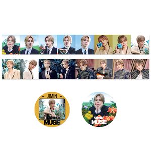 Bán buôn Kpop nhóm thần tượng bangtan chàng trai <span class=keywords><strong>Jimin</strong></span> Nàng Thơ Washi Băng che băng trang trí Sticker Fan Quà Tặng - Product Image 6