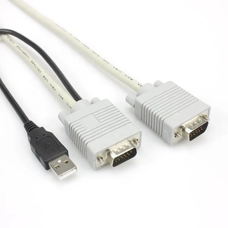 5M VGA Male To Male + USB KVM Kabel untuk Mt Viki Switch 15 Pin Kabel VGA Monitor Komputer Adaptor Converter Kabel