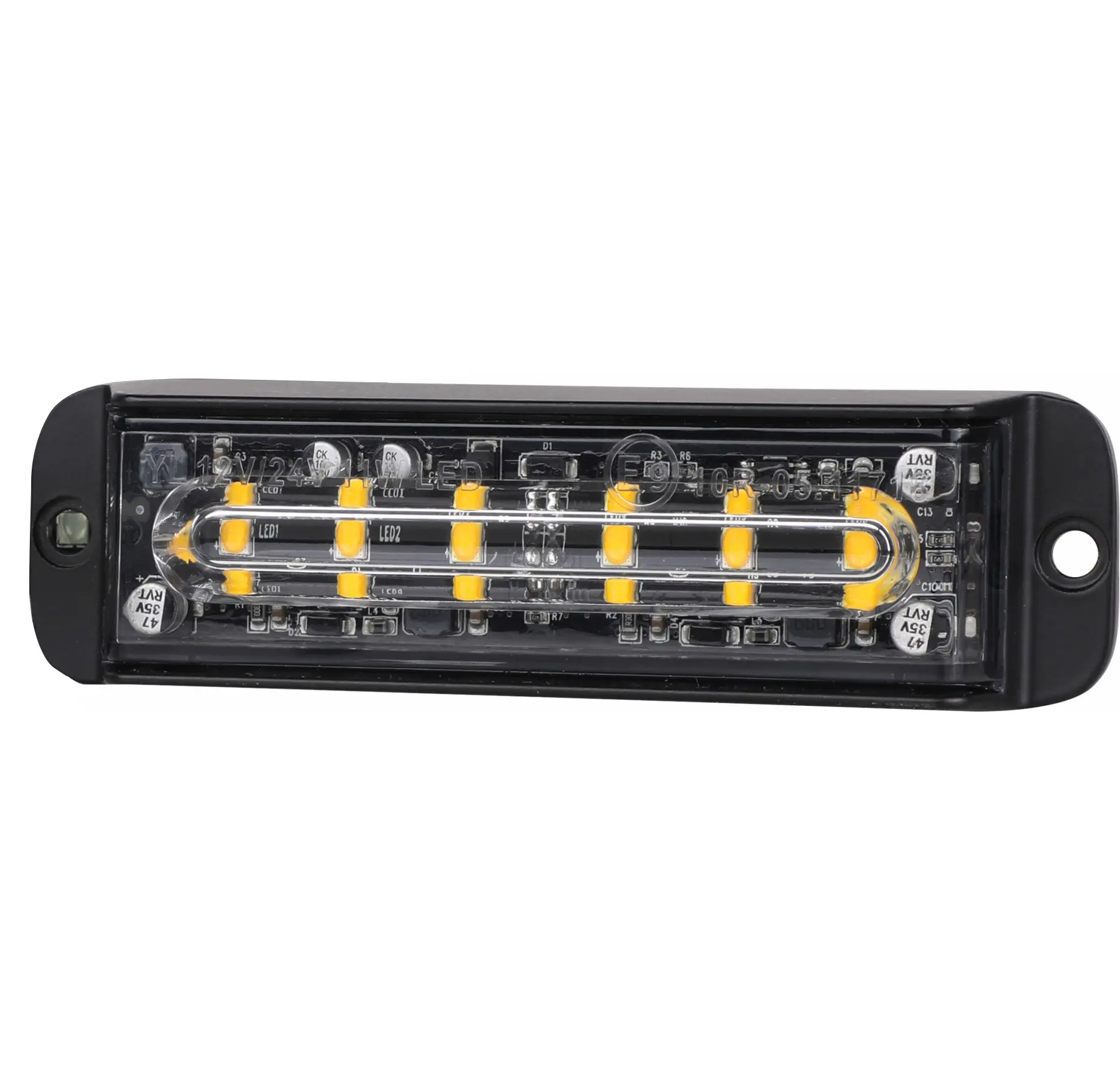 ECE R10 rouge blanc double couleur Led avertissement d'urgence de circulation grille clignotante grille lumières stroboscopiques