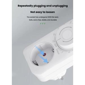 Nuovo Design EU Plug 13 ore programmabile meccanico spina elettrica programma Timer interruttore di alimentazione risparmio energetico per casa giardino - Product Image 5