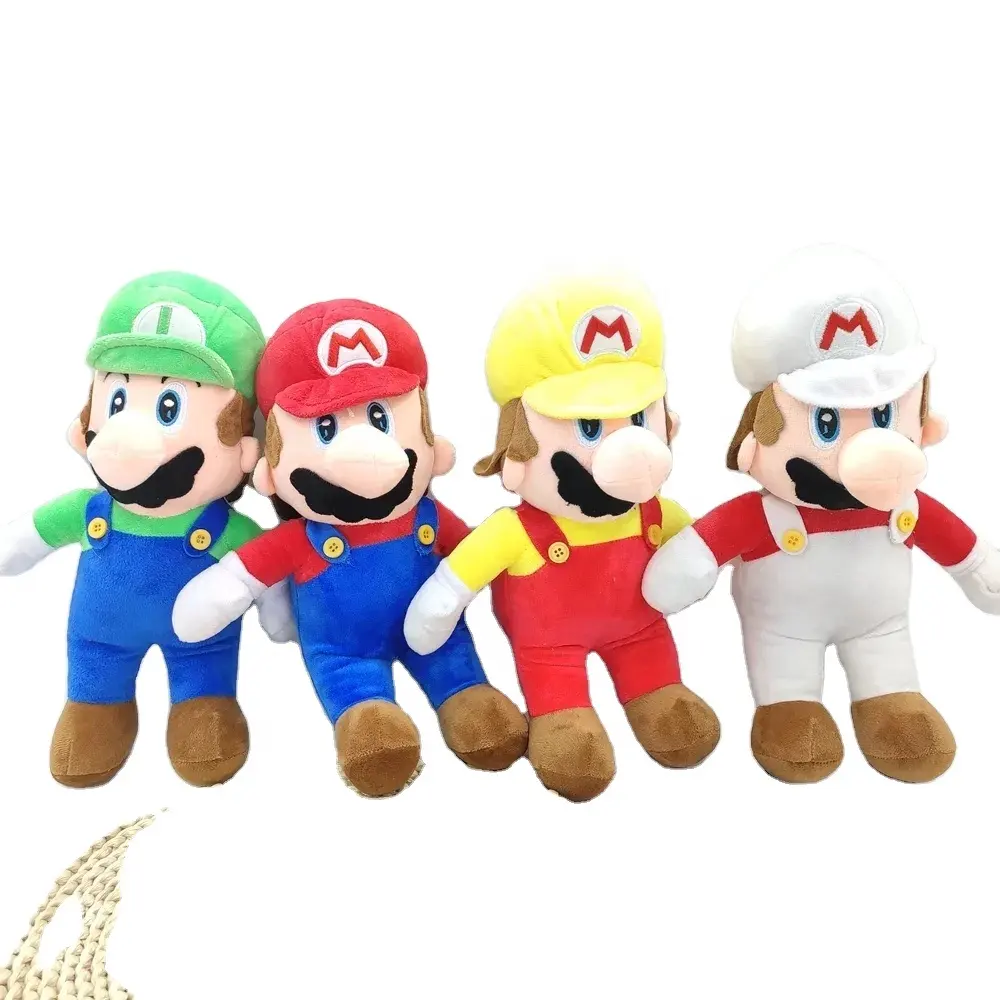 Toptan çocuk hediye C Luigii prenses şekil canavar yumuşak Plushie süper Mario Bros dolması hayvan oyuncak 10 Unisex insanlar PP pamuk