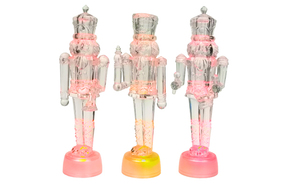 LED新しいリトルクリスマステーブルライト透明くるみ割り人形兵士RGBLED - Product Image 4
