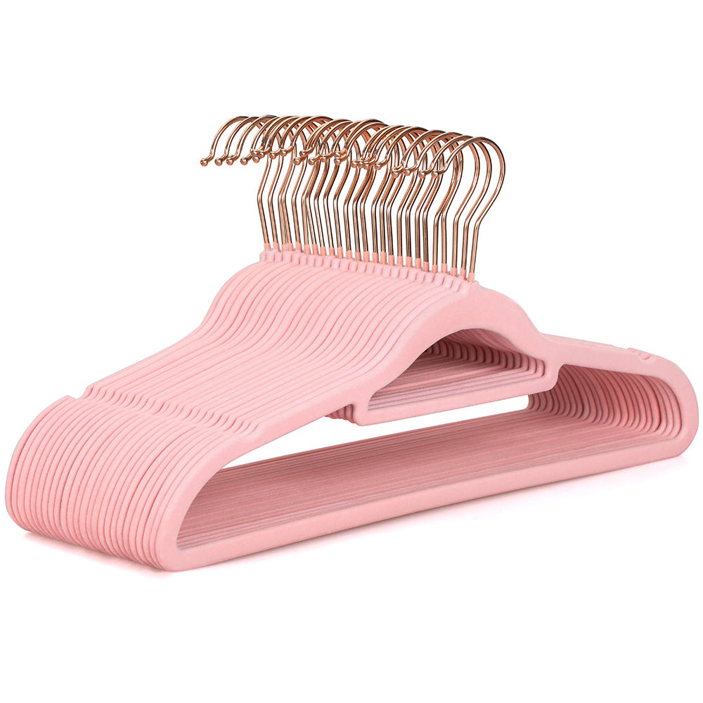 Pink-flocking hanger