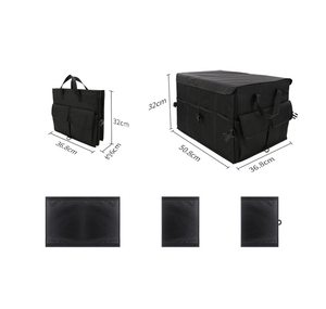 60L büyük kapasiteli çok bölmesi katlanabilir katlanabilir SUV Boot depolama araba gövde organizatör araba SUV kamyon için - Product Image 5