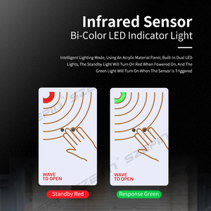 Interruptores inductivos de sensor infrarrojo plástico botón de salida sin contacto impermeable - Product Image 3