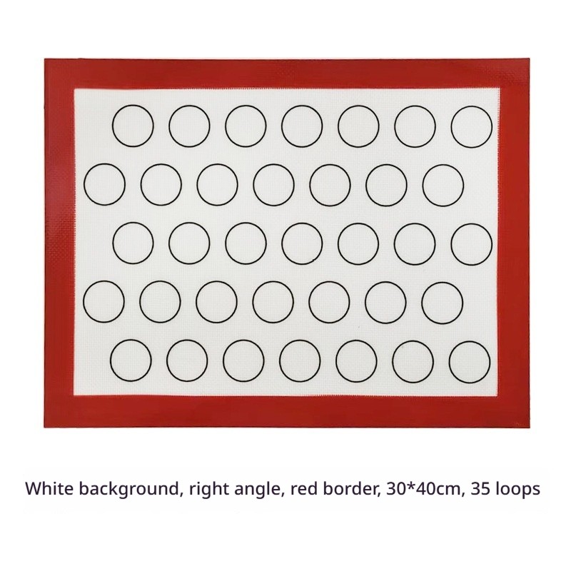 Fond blanc angle droit bord rouge 30*40cm35 cercle