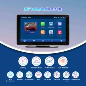 Portable 7 Inch LCD <strong>Touch</strong> <strong>Screen</strong> for <strong>Bluetooth</strong> FM Radio Android Auto Mirror Link-Dual Stereo Support for Dashboard Installation - Product Image 3