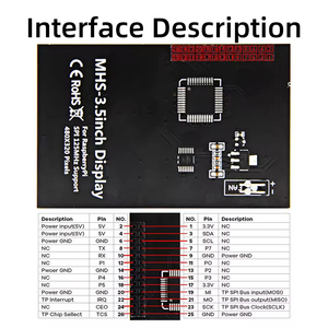 3,5 ''TFT 480*320 LCD-Modul Touchscreen 3,5 Zoll Hoch geschwindigkeit 125MHz SPI Raspberry Pi Display - Product Image 5