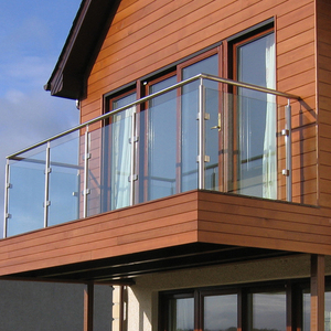 Moderno in acciaio inox balaustre & corrimano con bella balaustra Design ringhiera in vetro per ponte & scala balcone terrazza - Product Image 3