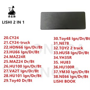 LishiSC4-L (ters teslim) 2in1 dekoder ve sol kapı schdoor kilitleri için Pick 6-Pin kama çilingir aracı araç tuşları için - Product Image 6