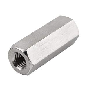 Long Hex <strong>Coupling</strong> Nut Steel Hex <strong>Coupling</strong> Nut <strong>M3</strong> Thread Galvanized Zinc Plated Polished - Product Image 4