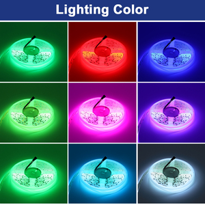 12V 24V adresli COB LED şerit WS2811 beyaz siyah PCB rüya renk 720LEDs RGB-IC piksel SPI FOB LED bant - Product Image 4