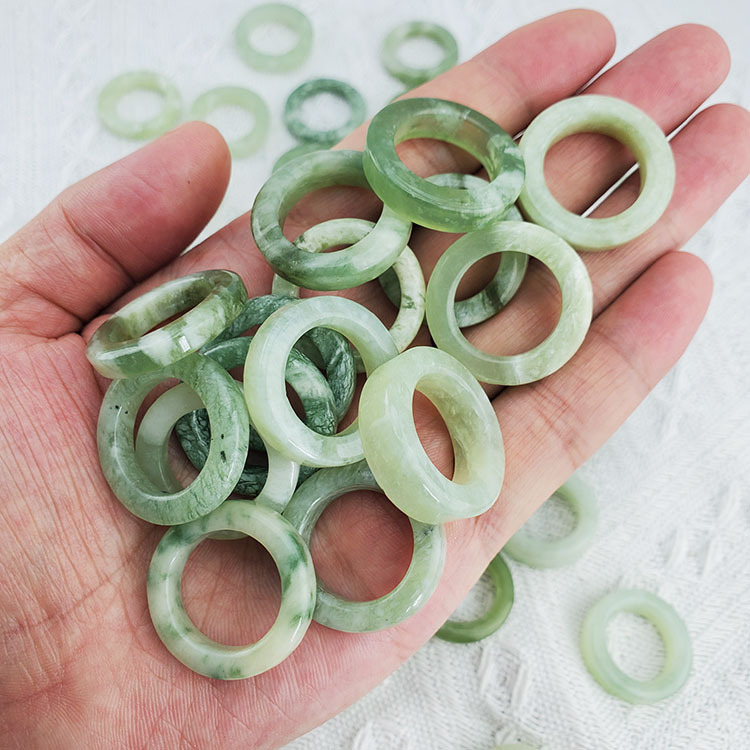 light green jade ring