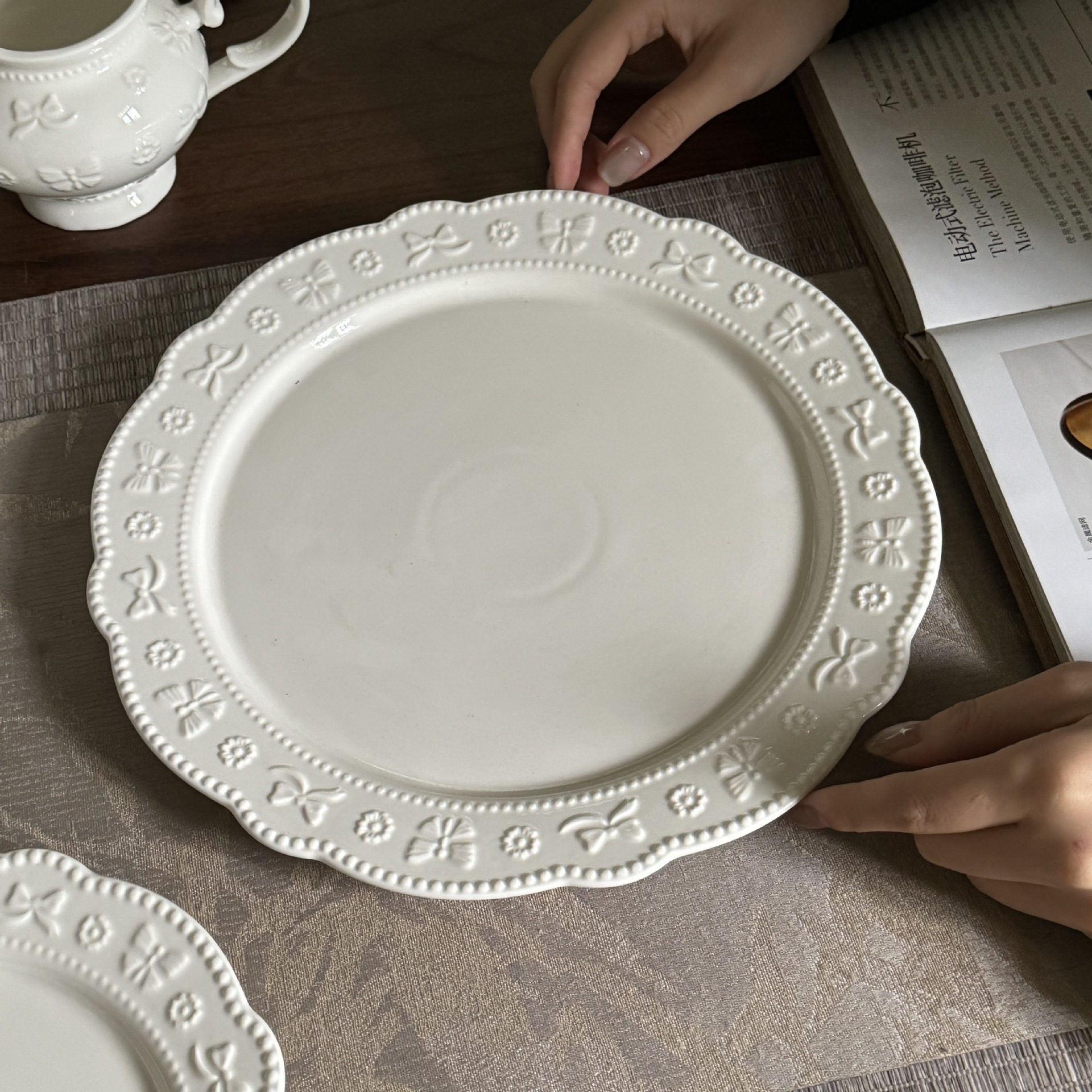 Plato blanco de 10 pulgadas