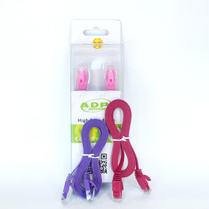 Cabo de remendo Ethernet plano Conector RJ45 Cat5E Cat6 Cat6A Cat7 Cat8 Cabo de remendo <span class=keywords><strong>UTP</strong></span>/<span class=keywords><strong>FTP</strong></span>/STP/<span class=keywords><strong>SFTP</strong></span> Sólido ou Encalhado