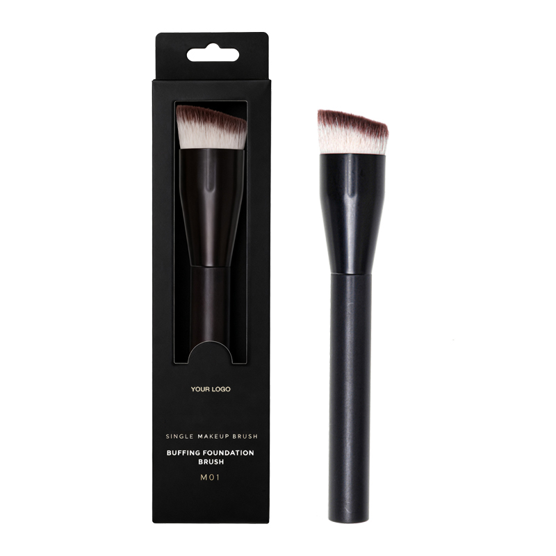 Pinceau de maquillage simple noir-3