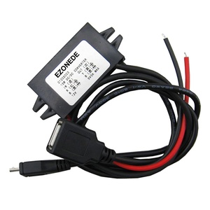 Convertidor de voltaje Buck de CC, salida de potencia Dual de 12V a 5V, 3A/15W, fuente de alimentación USB + conector de Cable Micro USB - Product Image 1