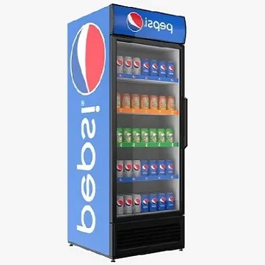 Düşük fiyat üç cam kapılar buzdolabı pepsi içecek soğutucu dondurulmuş içecek makinesi
