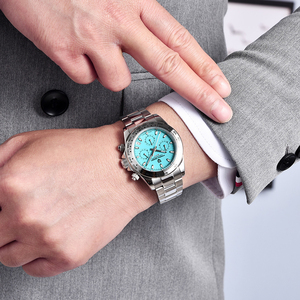 Orologio da uomo di alta qualità orologio al quarzo Multi-funzionale Time Code orologio al quarzo multifunzionale resistente all'usura - Product Image 6