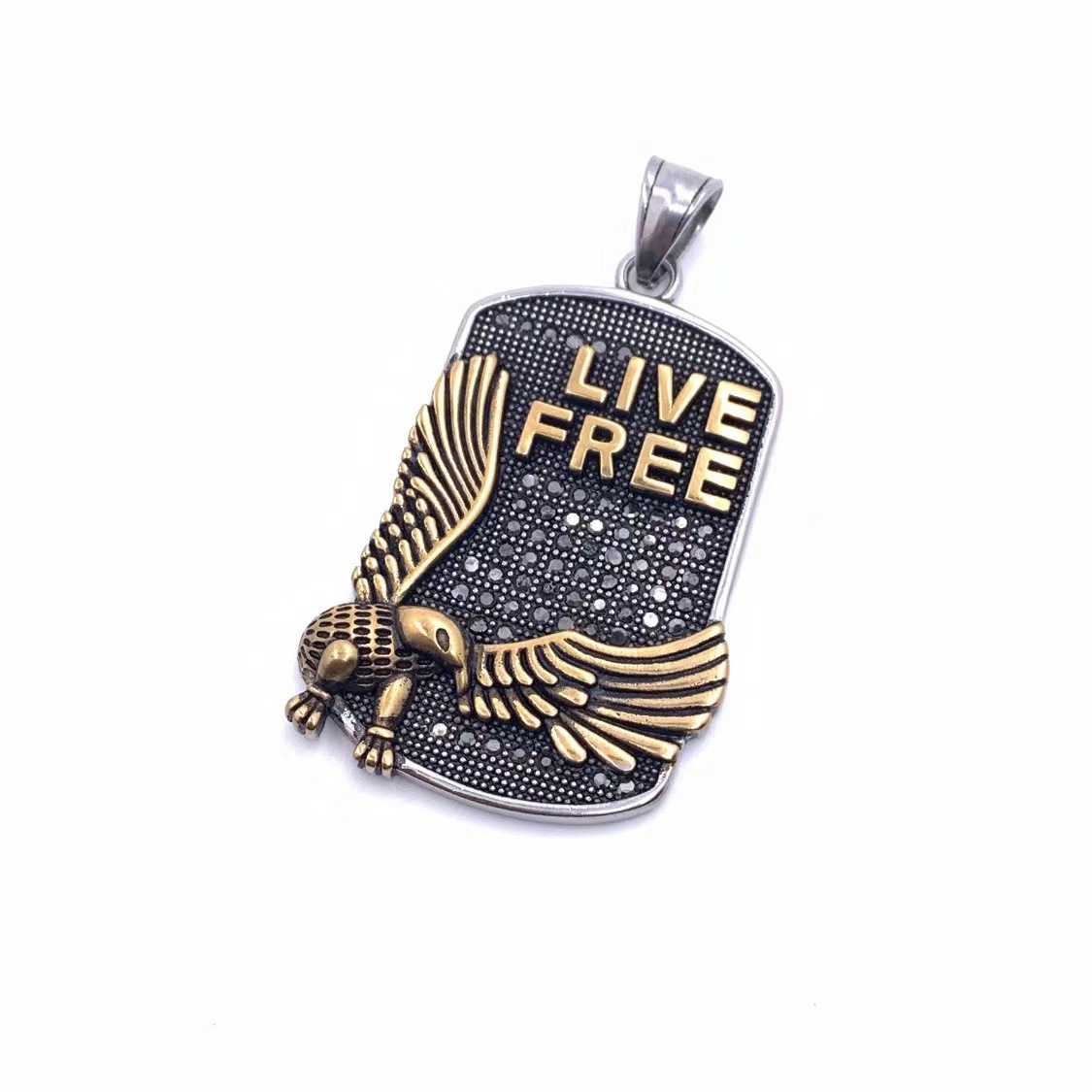 Two-tone pendant (without chain)