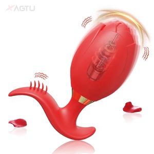充电玫瑰遥控无线振动小型防水肛交玩具初学者屁股插头 - Product Image 1