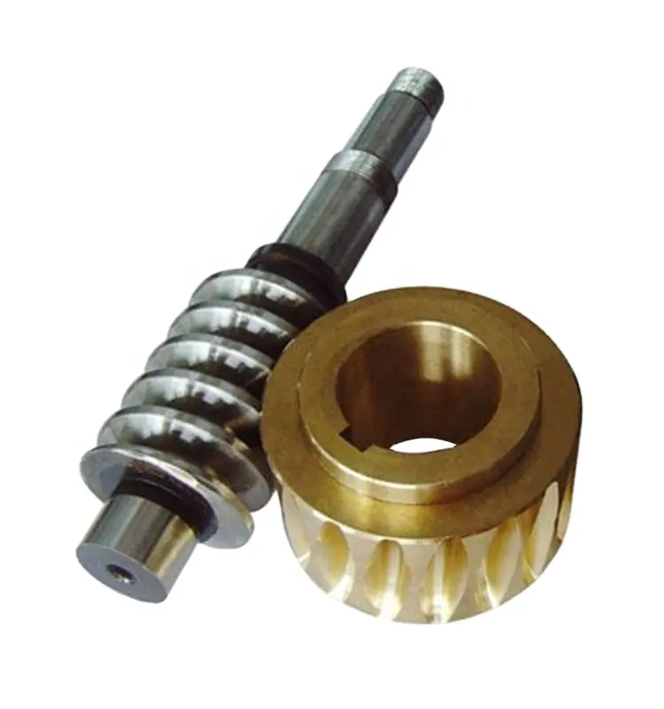 Kunden spezifische Präzisions-CNC-Metall-Schnecken welle Messing-Schnecken getriebe