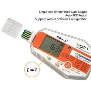 120 ימים Elitech LogEt 1 דיוק גבוה לשימוש חד פעמי תרופות שרשרת קרה טמפרטורת נתונים לוגר