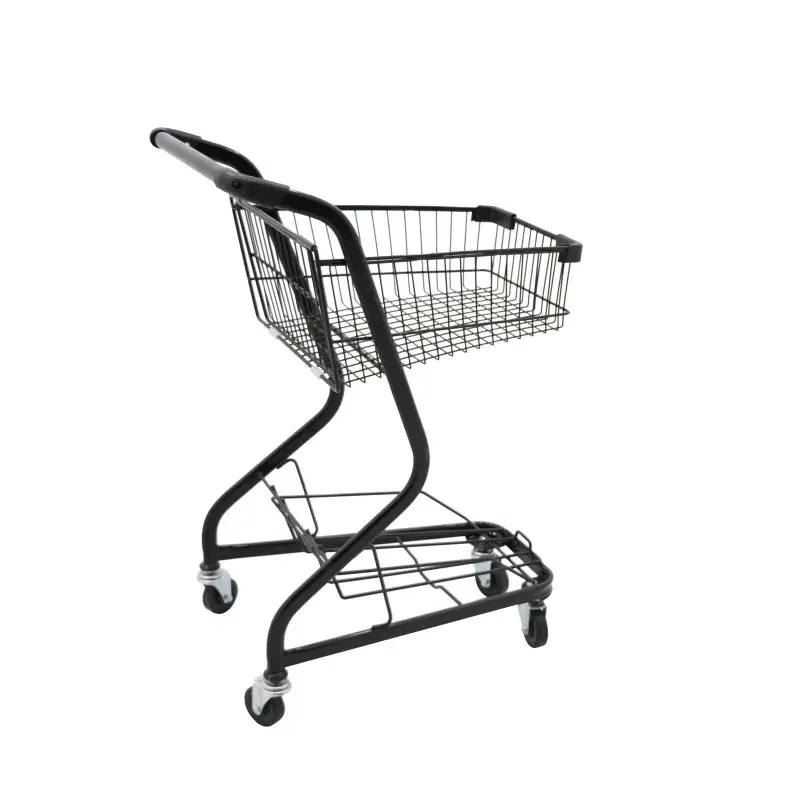 Novo design trole saco com rodas compras supermercado carrinho
