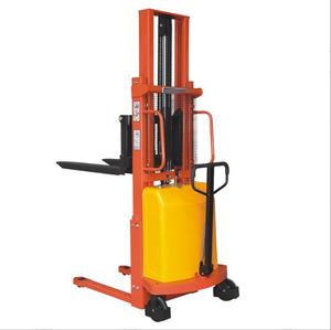 Idraulico elettrico a mano di sollevamento auto officina di carico di scarico con funzionamento a canale stretto carrello elevatore semi automatico - Product Image 2