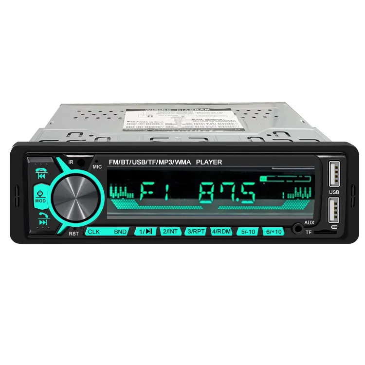 Kit multifuncional de rádio fm, transmissor único din, mp3 player 7701, reprodutor de mp3 e carros