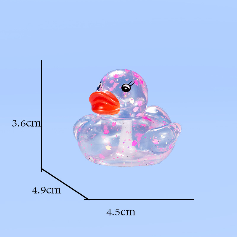 Pato transparente rosa