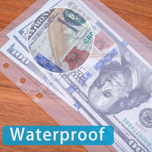 طلب بالجملة أحدث مخطط ميزانية Pvc Deepavali بلاستيك شفاف A5 A6 A7 أكمام جيب مغلف محفظة نقدية رابط لوضع الميزانية - Product Image 6