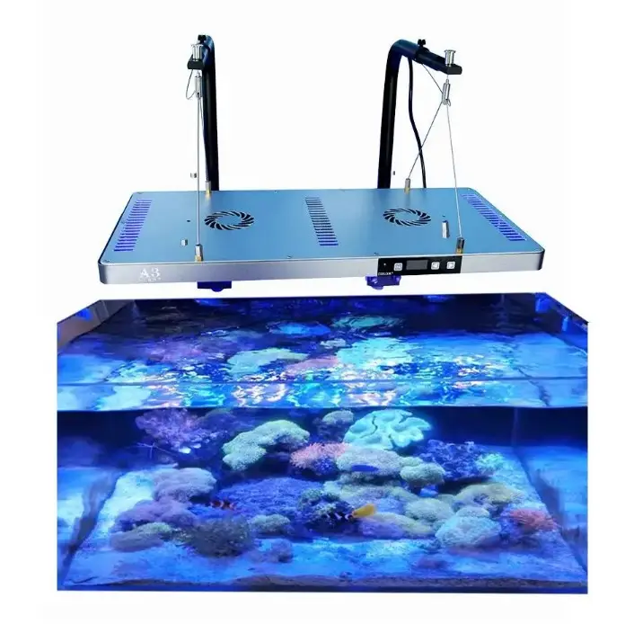 Peças inteligentes Fish Tank Full Spectrum Led Light Aquarium Coral Reef Lights Marine Led Iluminações ajustáveis Led Aquarium Lâmpadas
