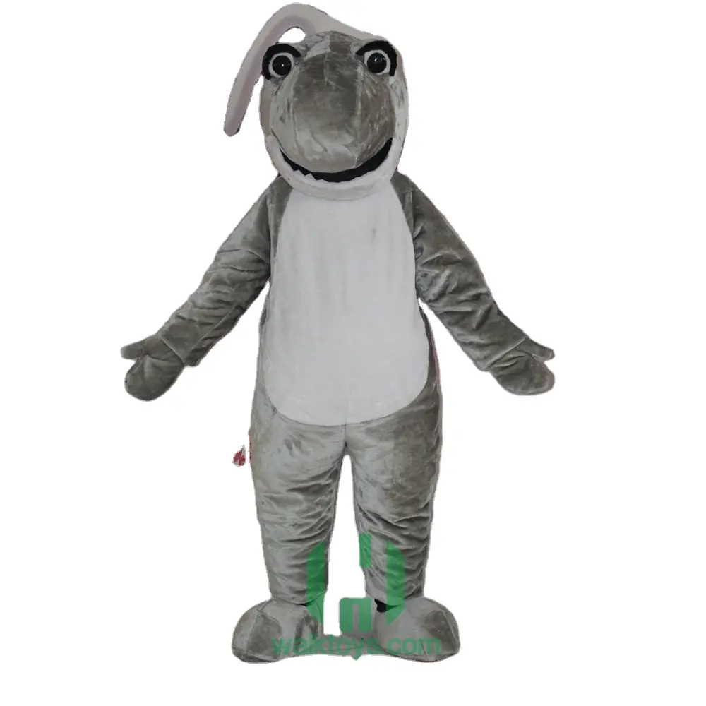 Disfraz de Mascota de tiburón de personaje de dibujos animados personalizado de cielo feliz para adultos con temática de animales marinos