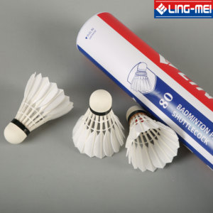 Aeroplane shuttlecock <span class=keywords><strong>eg1130</strong></span> olarak turnuva için marka ling mei 80 badminton cocks shuttle