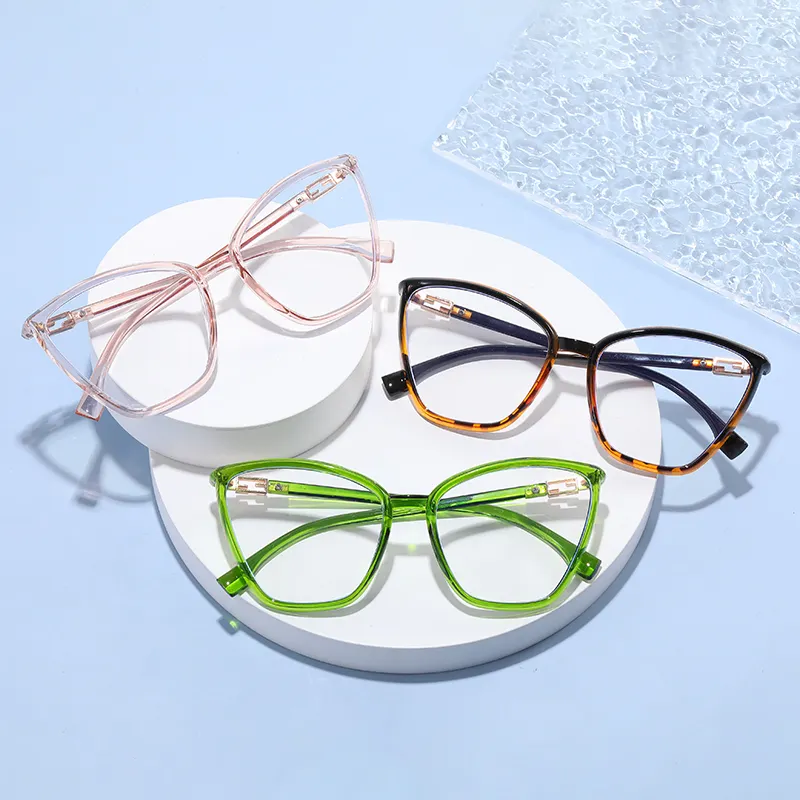 New Cat Eye Frame Glasses Anti-Blue Light Glasses Trendy Optical Frames Glasses Ultralight Frame Optical Eye Glasses