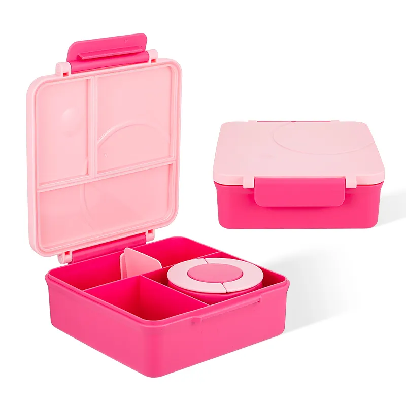 School Use Kids Children's Cute Design Bento Lunch Box for Kids Bpa Free with Stainless Steel Flask