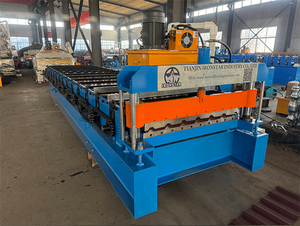 Tự hỗ trợ máy thủy lực mái bảng điều khiển dòng nhôm tấm lợp cuộn hình thành công ty - Product Image 3