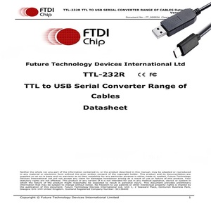 C tipi 1m USB TTL-232R FTDI çip 3.3V/5V/1.8V seri kablo - Product Image 5