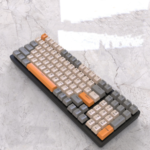 Teclado mecánico inalámbrico Bluetooth personalizado con cable Hot Swappable 100 keycaps Teclado retroiluminado teclado de computadora para juegos completos - Product Image 1
