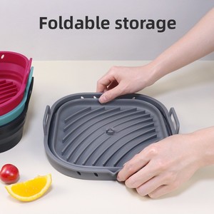 Foldable Silicone Square Air Fryer Liners Reusable Oven Basket for <strong>Easy</strong> Cleaning Heat Resistant Kitchen Pot for <strong>Baking</strong> - Product Image 6