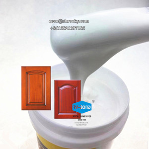真空Manbrane压榨水基聚乙烯醇液体胶，用于聚氯乙烯薄膜柜门中密度纤维板层压