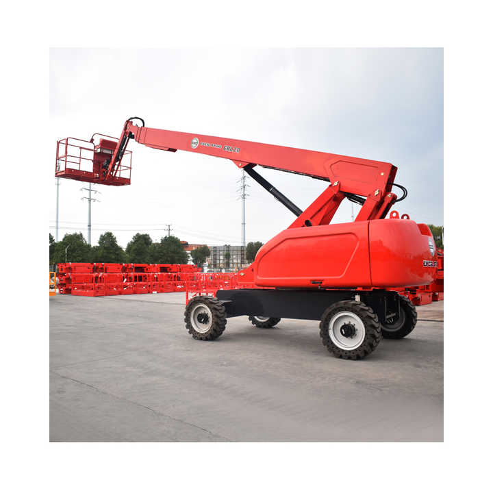 2023 Best Selling 10-22m 16 Meter 200kg Towable Man Lift Aerial Work Platform Telescoping Crank Arm Lift Boom Lift for Sale