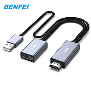 BENFEI HDMI-DisplayPortアダプター、PCグラフィックスカードラップトップPS5 Xbox One(360) と互換性のあるHDMIソース-DisplayPortモニター - Product Image 1