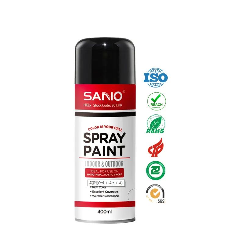 SANVO 400ml resina epoxi color graffiti pintura en aerosol Acrílico Metálico Oro Pintura Aerosol Pintura